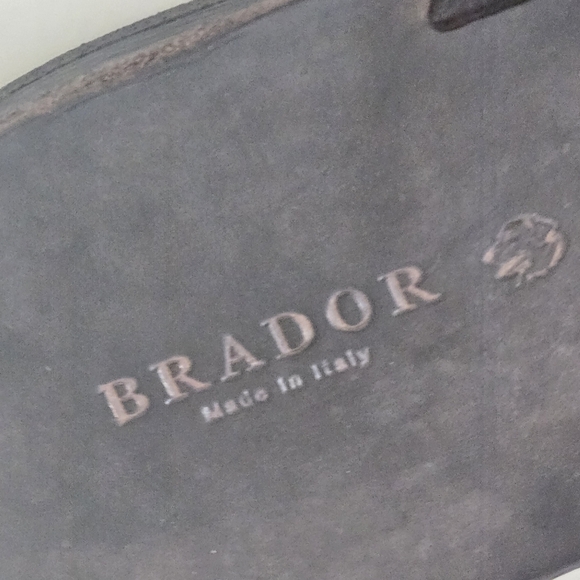 BRADOR  Walk TDM Slide Leather Sandals size 42 or US 9 Made In Italy - Picture 13 of 16